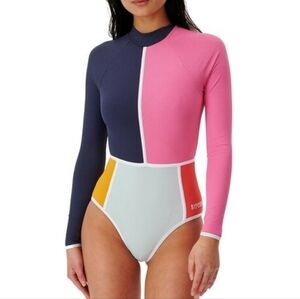 Rip Curl Colorblock Long Sleeve Swimsuit